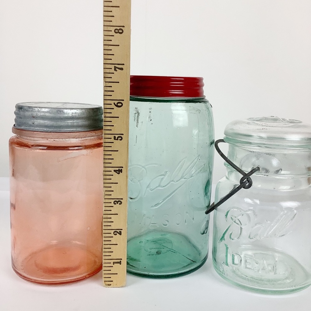 Vintage Ball Canning Pastel Glass Storage Jars - Picture 8 of 10
